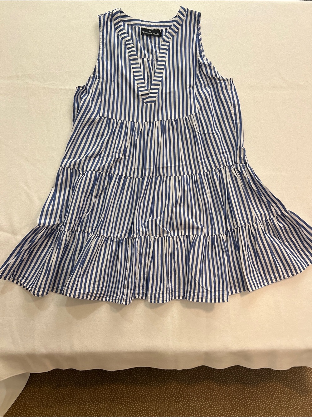 Sleeveless summer dress by Pomander Place - size xl